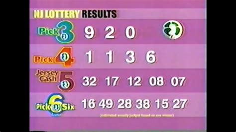 The winning numbers were 01, 11, 23, 31 and 32 and the XTRA number was 04. . Nj lottery result